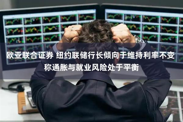 欧亚联合证券 纽约联储行长倾向于维持利率不变 称通胀与就业风险处于平衡